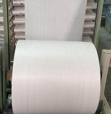 Tubular Fabric PP Woven Cloth Sack Roll 60gsm - 200gsm Untuk Pupuk