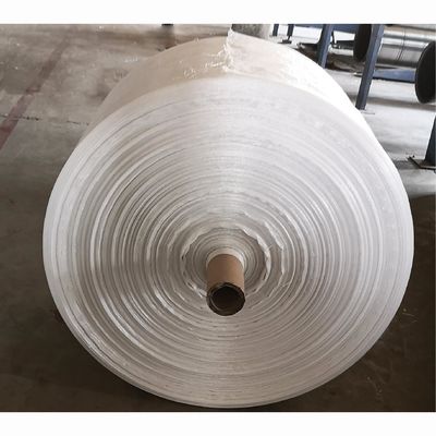 Polypropylene PP Woven Bag Roll / Tubular Woven Fabric Lebar 35 - 120cm